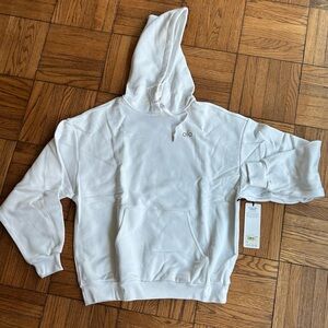 All White Accolades Hoodie Medium